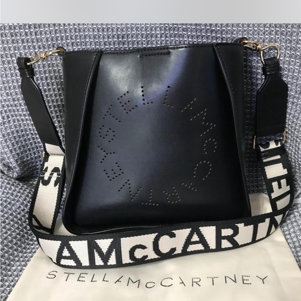 Stella McCartney Mini Faux Leather Crossbody Bag with dust cover - Picture 9 of 12